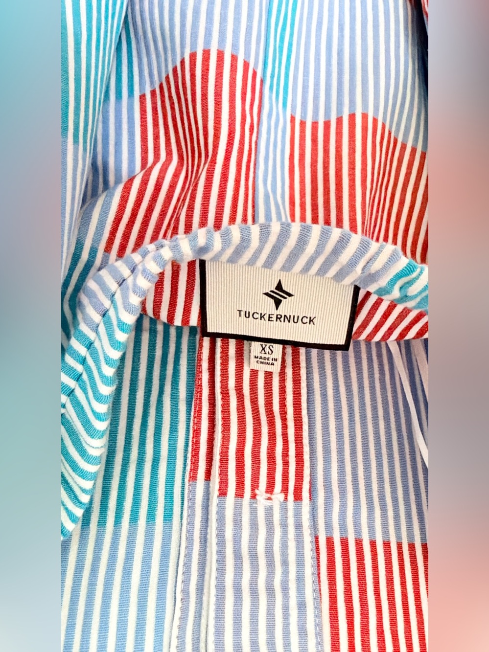 New Tuckernuck Madras Jagger Patchwork Stripe Check Halter Maxi Dress Size XS - Picture 7 of 8